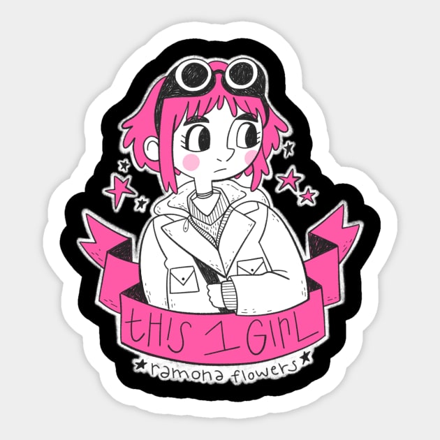 This One Girl (Ramona) Sticker by Andyn